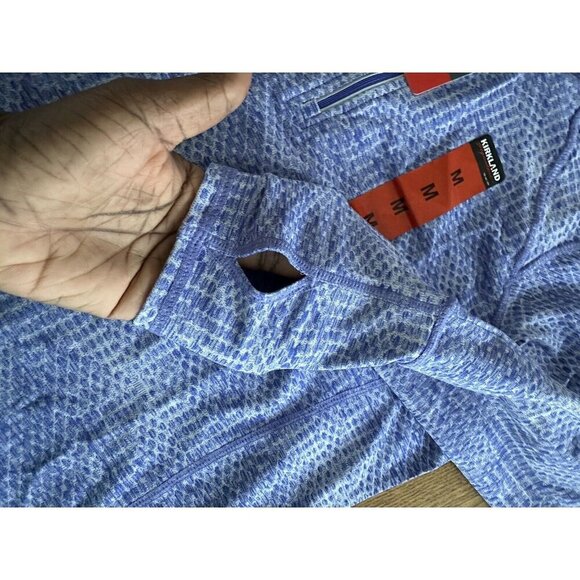 Kirkland Active Pullover Women M Thumbhole Quarter Zip Sweatshirt Purple - Picture 9 of 10